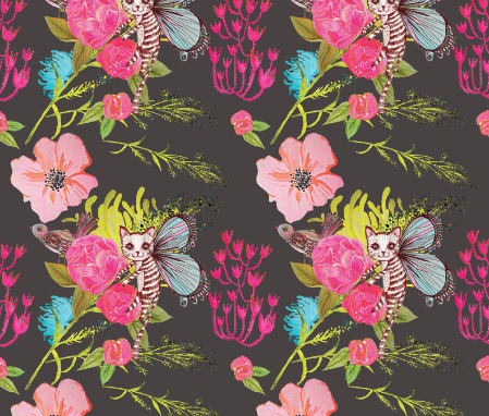Catfly, on Spoonflower, ready to go. 