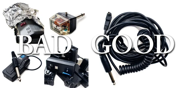 One of the items in your bag you hope you never have to use but when everything else fails (tinfoil light-catching cup included), a spare sync-cable from the camera to the light source won't let you down.