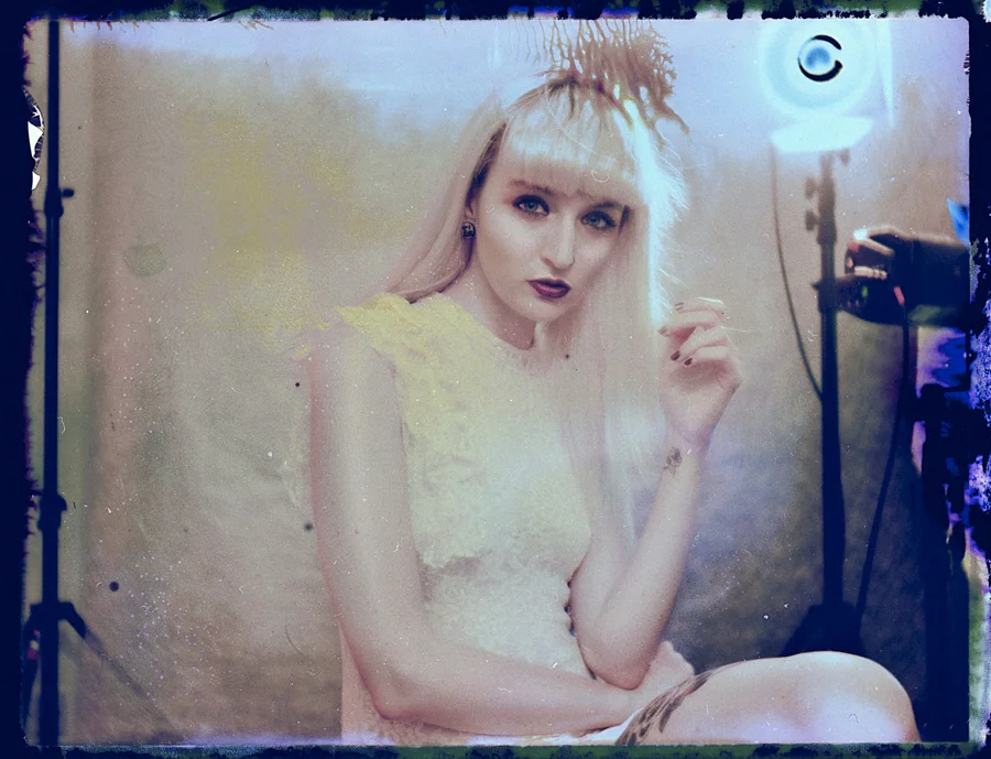 Here is the result of an Fuji 100c image negative being scanned but only after I had reclaimed the negative a year or so after it was originally shot. You can see here there are some major colour shifts but it can produce some cool results.