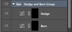 Grouping your adjustment layers together will make them a lot easier to manage later on.