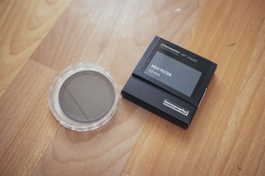 An ND x4 filter for the lens. Quarters the amount of light entering the lens (2 stops)