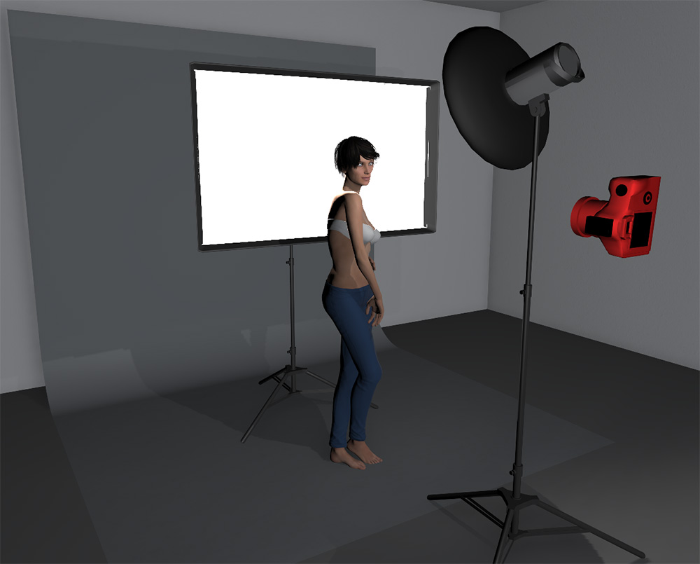 This is a very simple setup to achieve as it's super quick and requires very little kit.