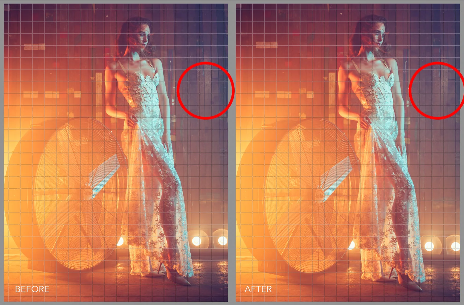 It's not just horizontal lines you need to watch out for either, check for vertical alignment too. Like here in this image, a few degrees of rotation has helped to straighten out the wooden panels behind the subject.