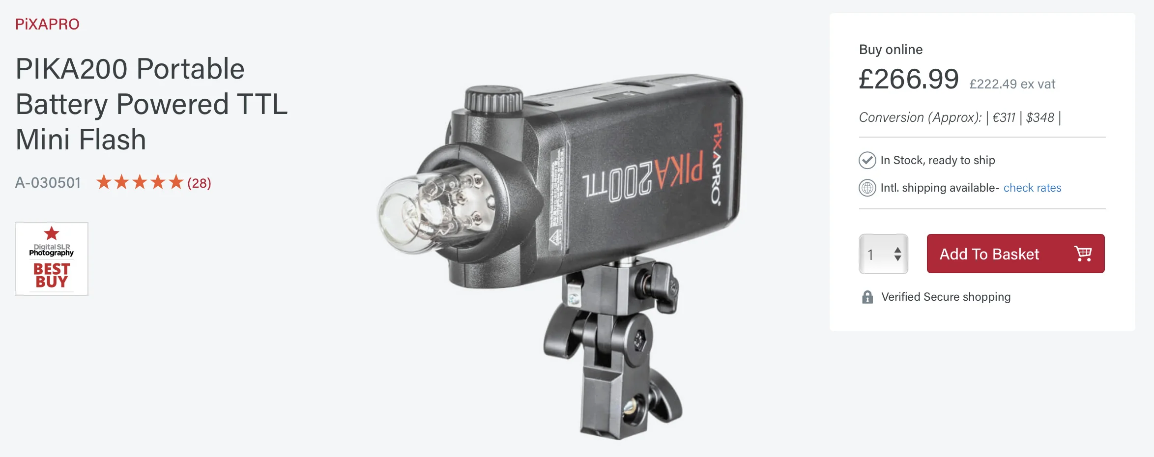 If you’d like a mix of both the speedlight size and the strobe ability to spread light, consider this with its exposed flash tube.