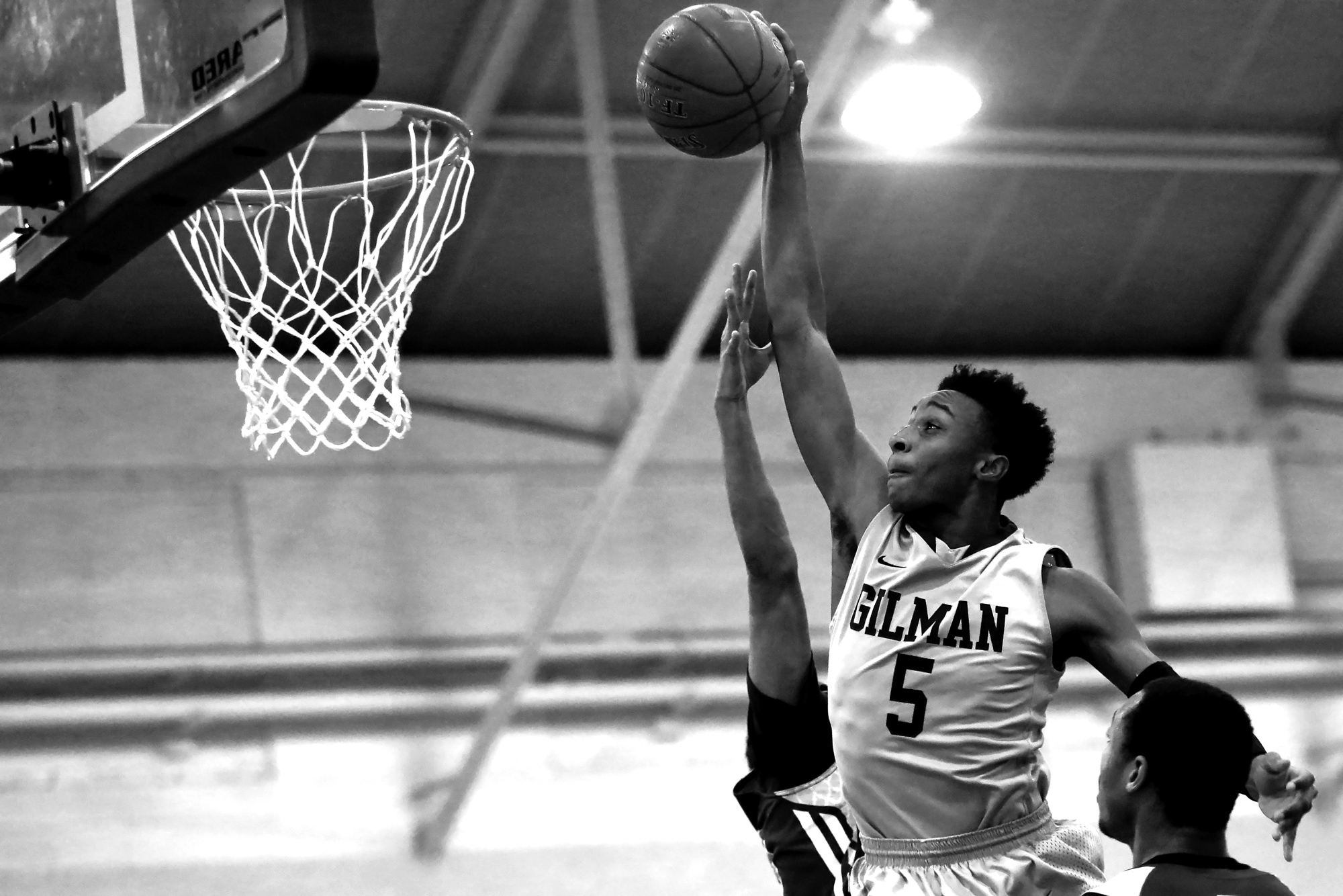 Tyler Foster of Gilman dunks the ball during the championship game of the Bristow Holiday Tournament in Baltimore, Maryland on December 30, 2014. 
