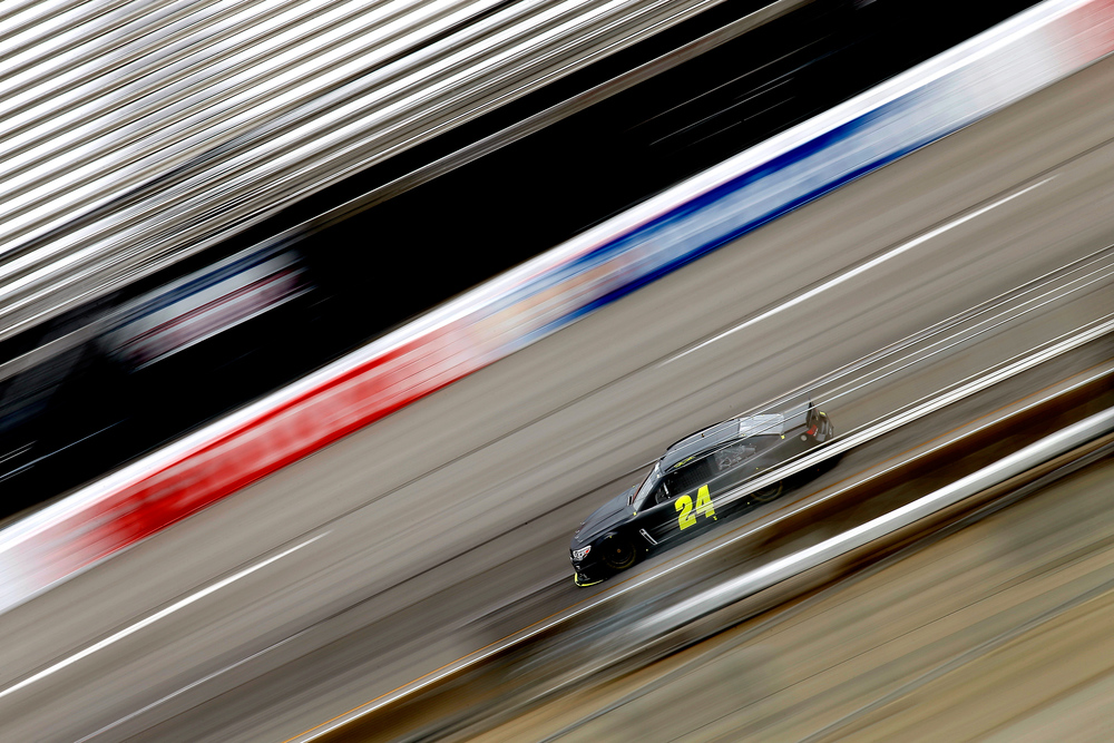  Jeff Gordon, driver of the #24 Panasonic Chevrolet, drives on the track during NASCAR testing at Richmond International Raceway on June 17, 2015 in Richmond, Virginia. 
