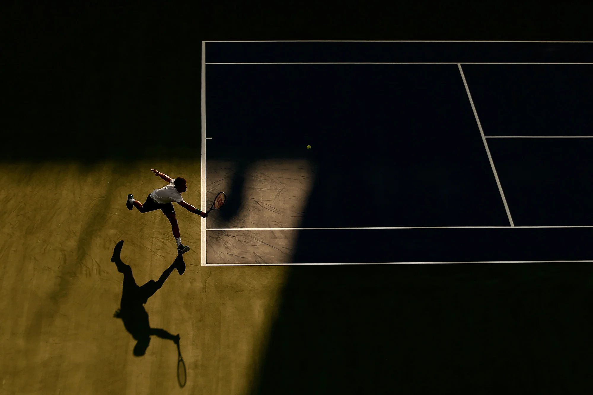 Grigor Dimitrov of Bulgaria returns a shot to Daniel Evans of Great Britain during day 2 of the Citi Open at Rock Creek Tennis Center on July 19, 2016 in Washington, DC.