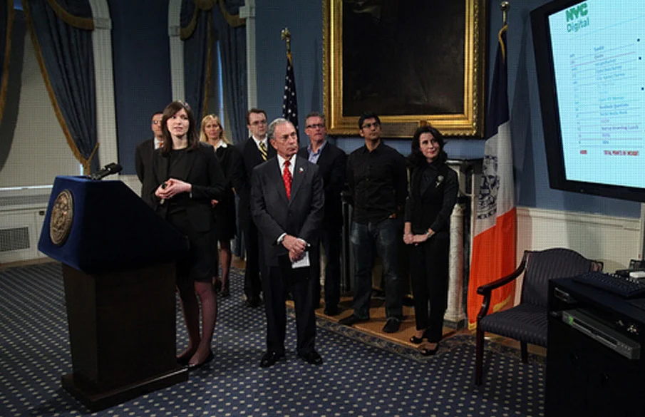 Two months later Mayor Michael Bloomberg and Rachel Sterne, announcing the .NYC domain. May 16th, 2011
