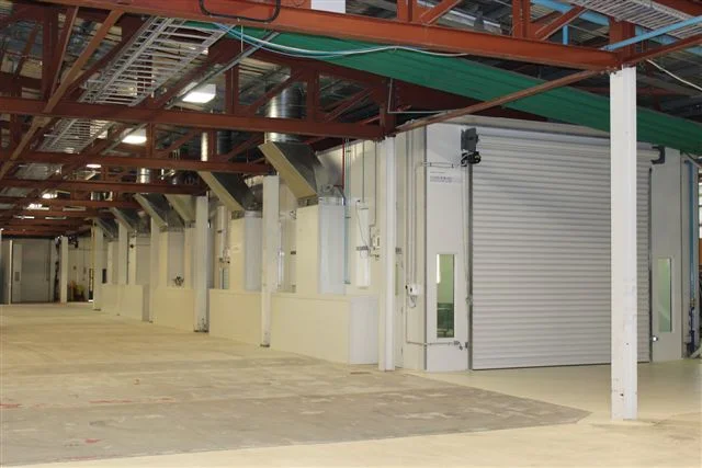 Inline Preparation and Spray-Cure Booth