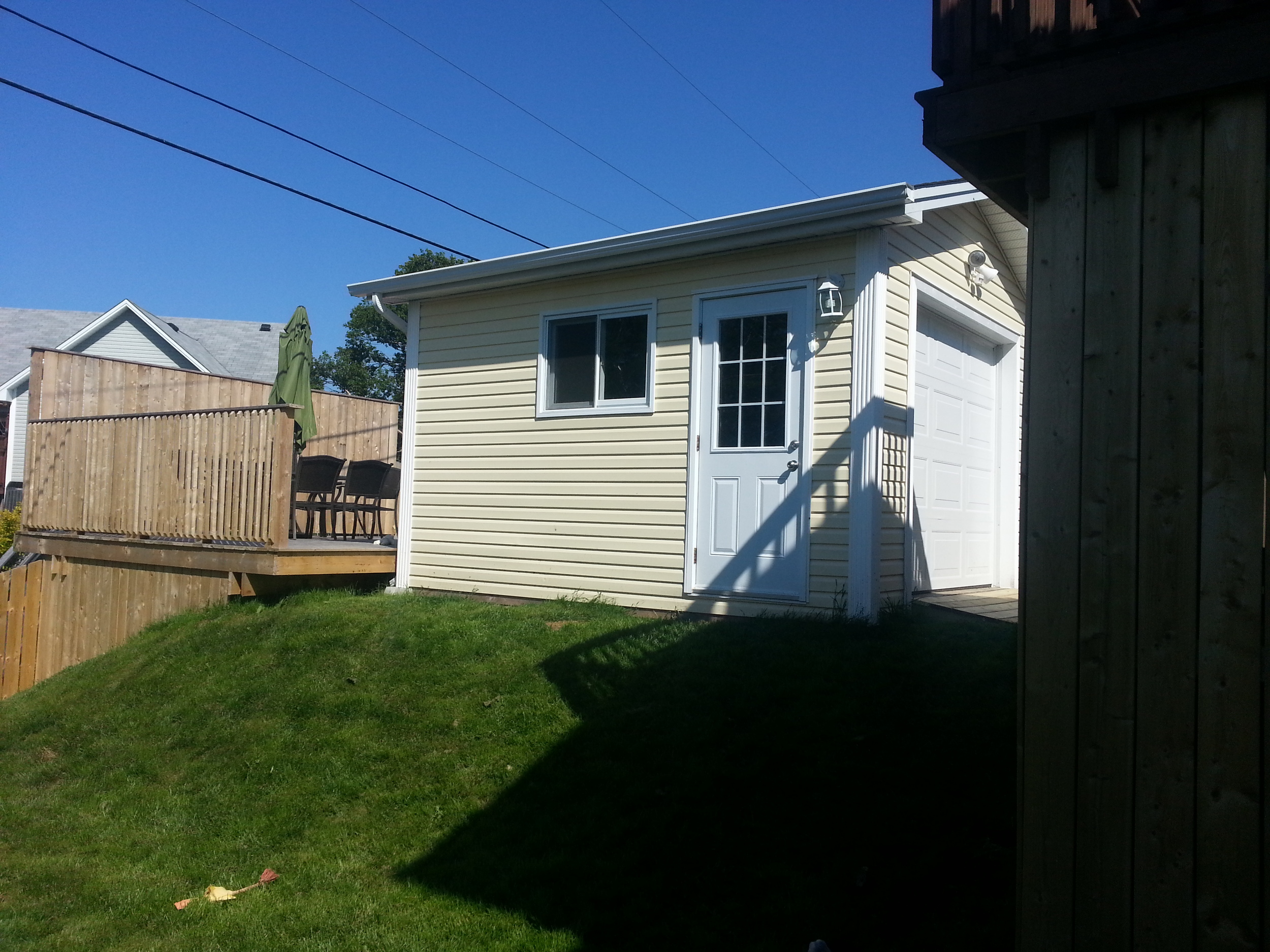 12' x 14' shed with attached deck