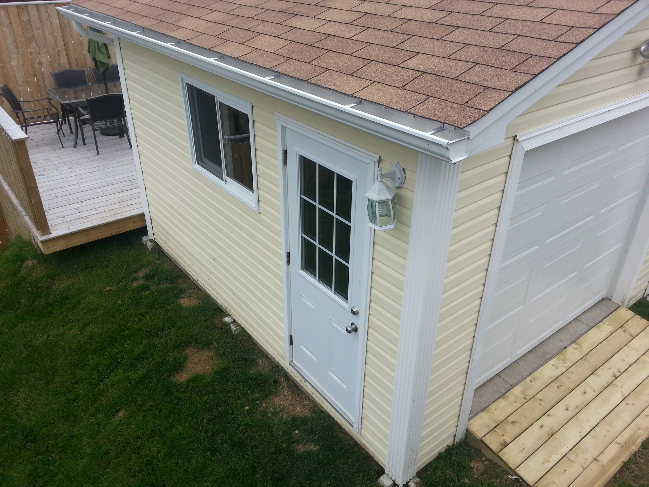 12' x 14' shed with attached deck