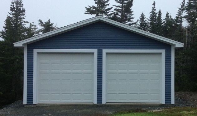 26' x 32' Garage with two 10'x9' overhead doors