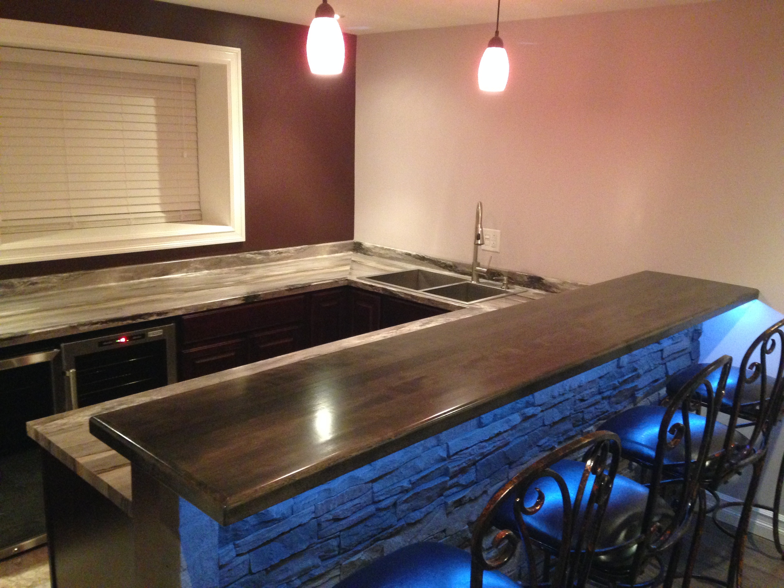 Custom bar top