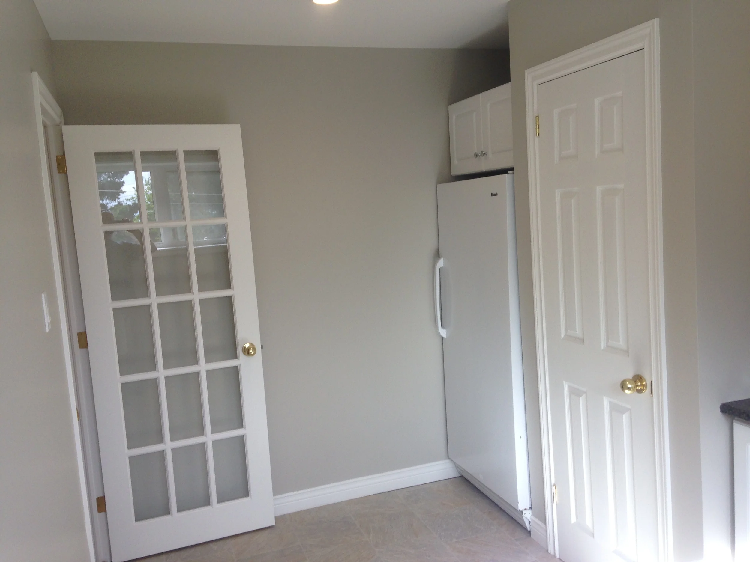 Space for upright freezer and new french door