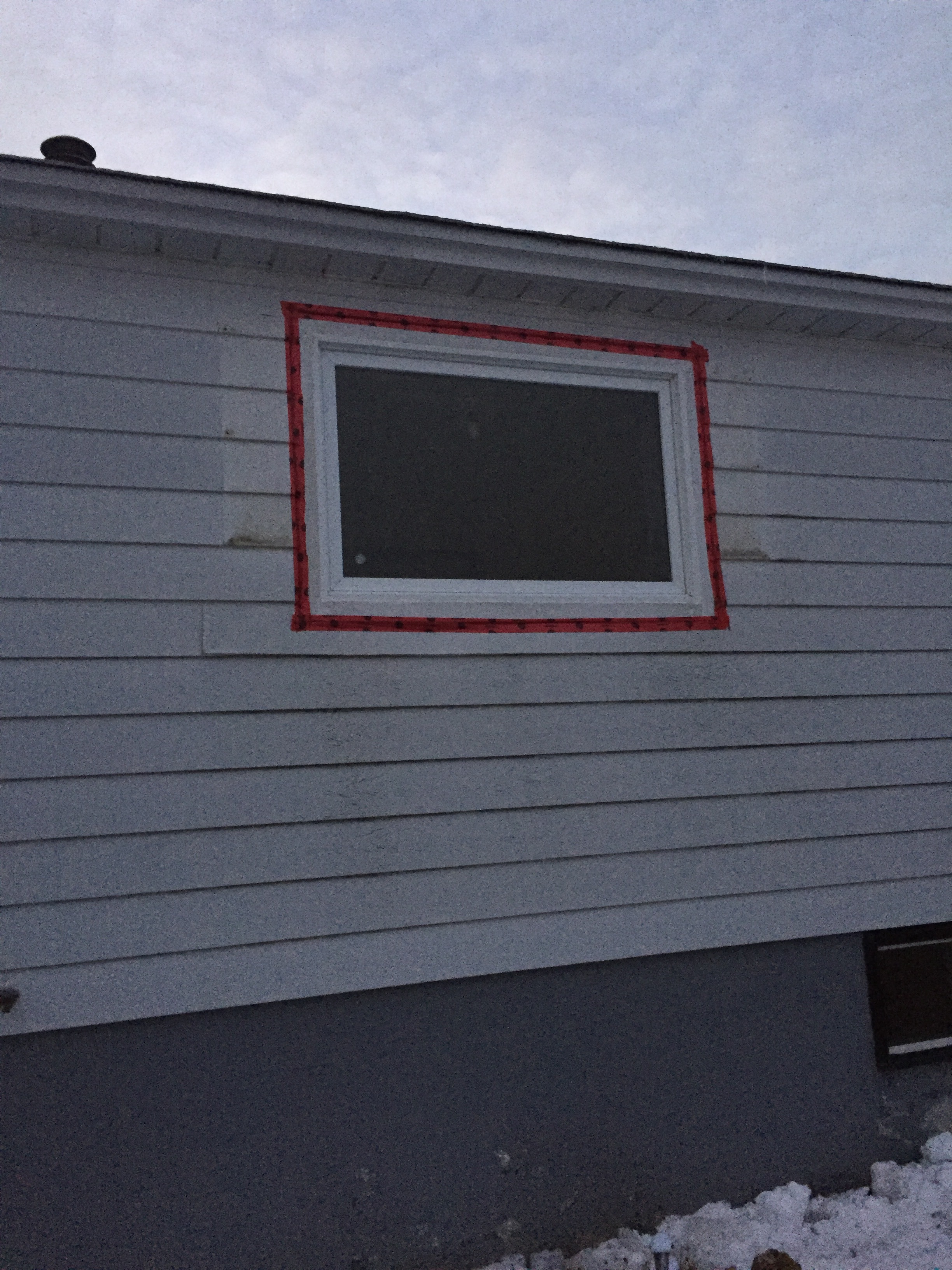 Larger window installed in kitchen as part of interior renovation