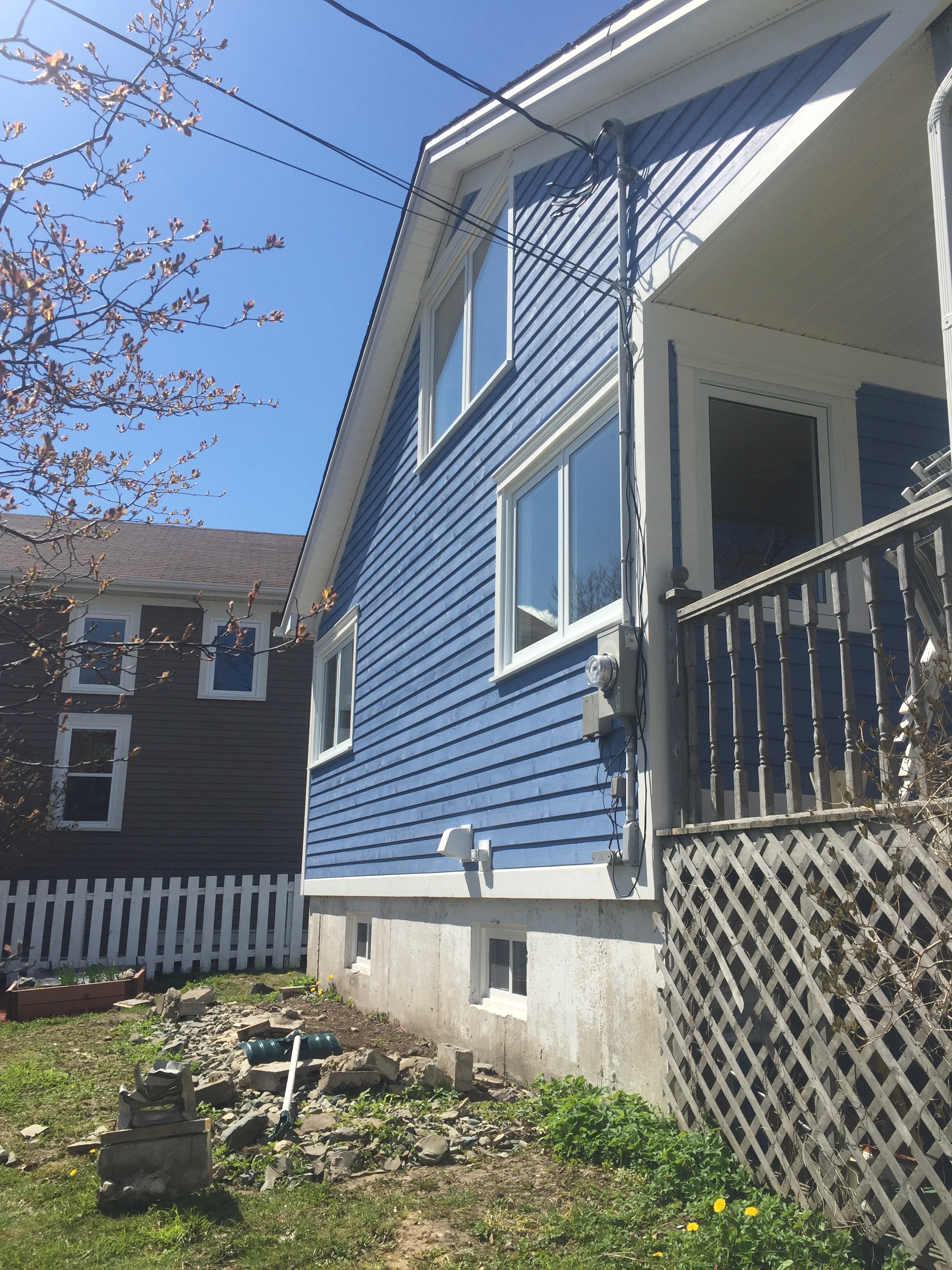 New Cape Cod siding and trims and new windows. 