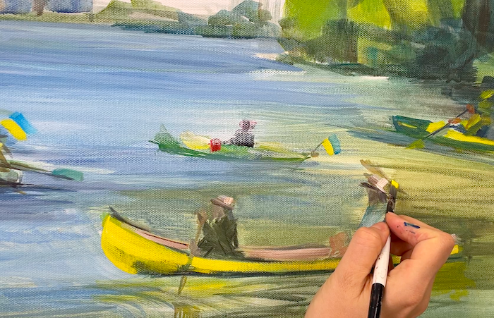 KOIN: Paddle for Ukraine Live painting and fundraiser