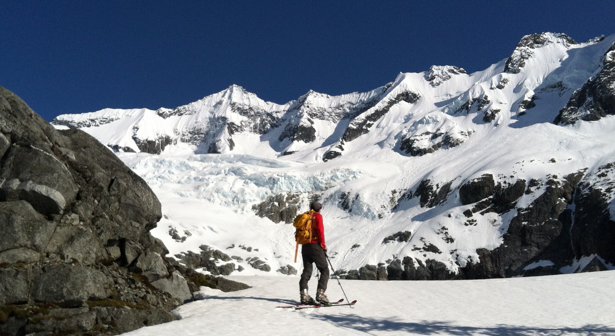 At Moraine Lake on the Forbidden Tour