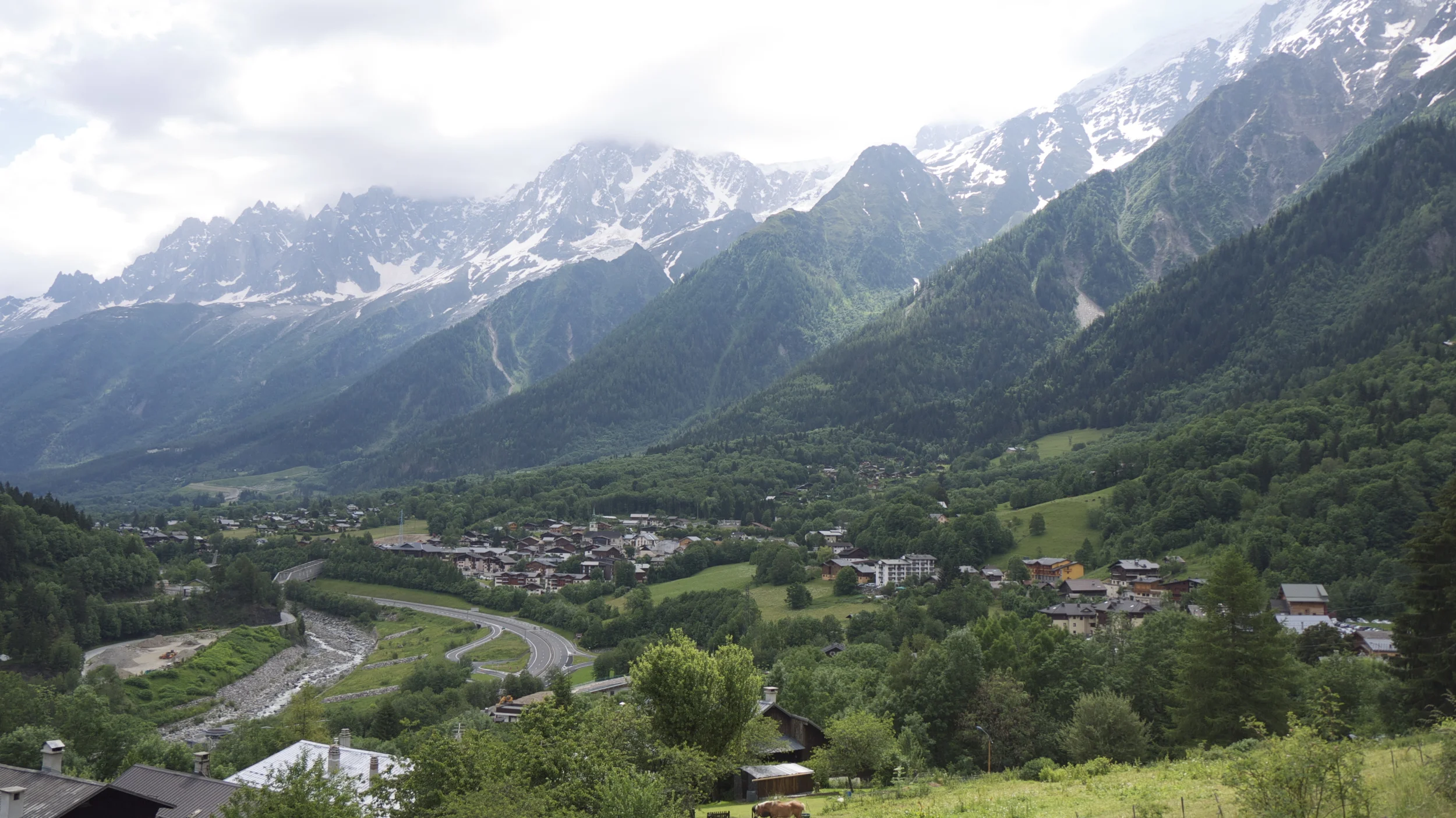 We begin the tour in Chamonix, a busy mountain mecca at 1000m of elevation.