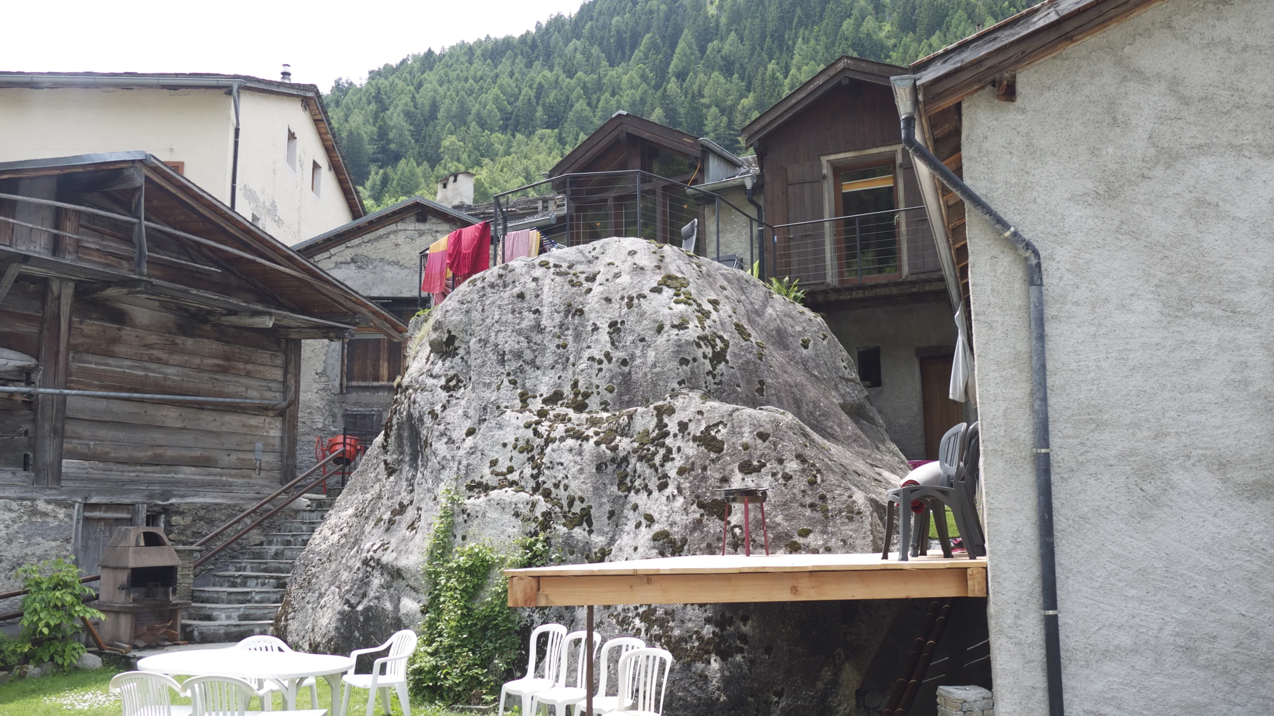 Alpine villages work with the landscape in creative ways.