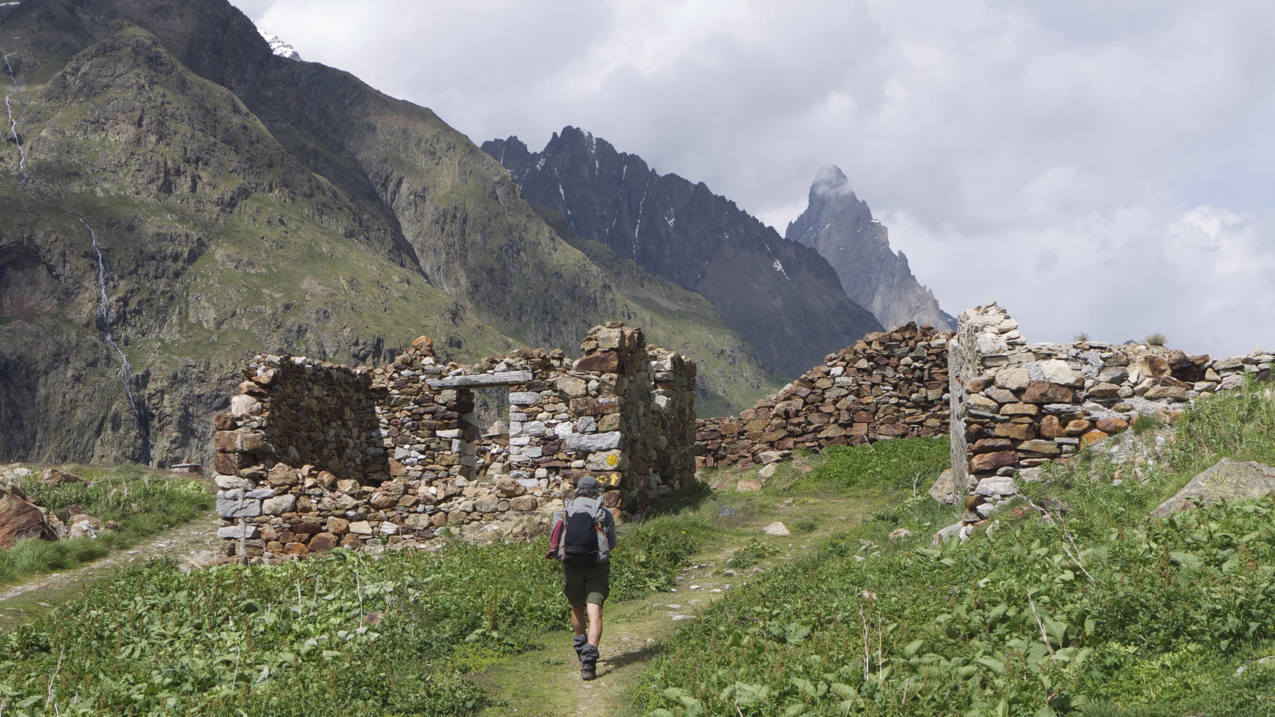 Ruins dot the landscape, though many ancient buildings are still in use.