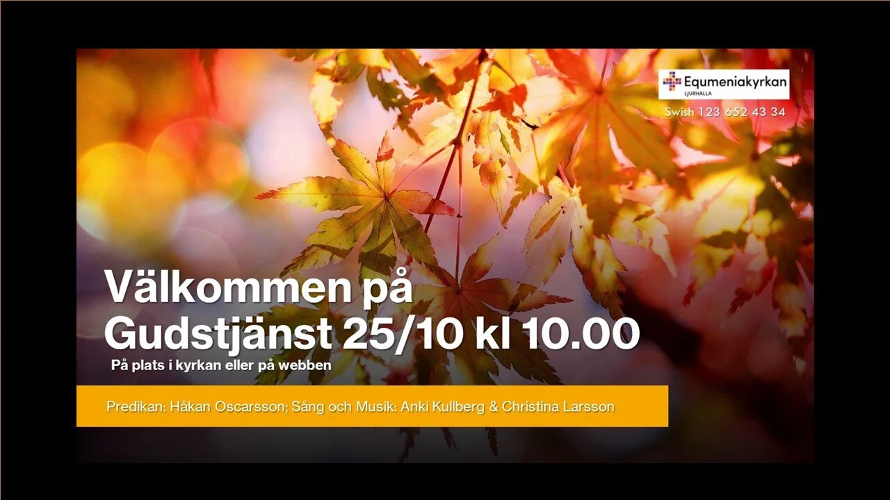 Gudstjänst 2020-10-25