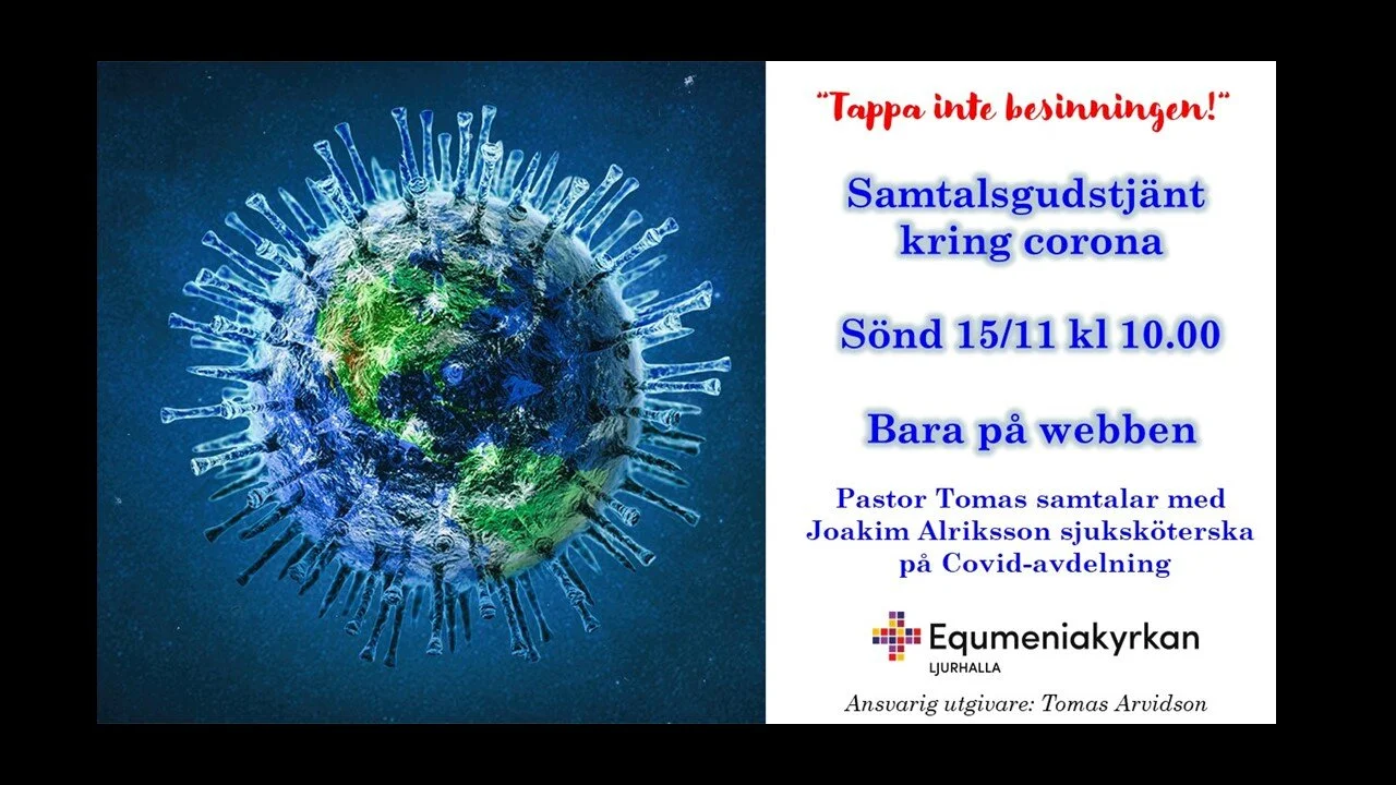 Samtalsgudstjänst 2020-11-15 (bara på webben)