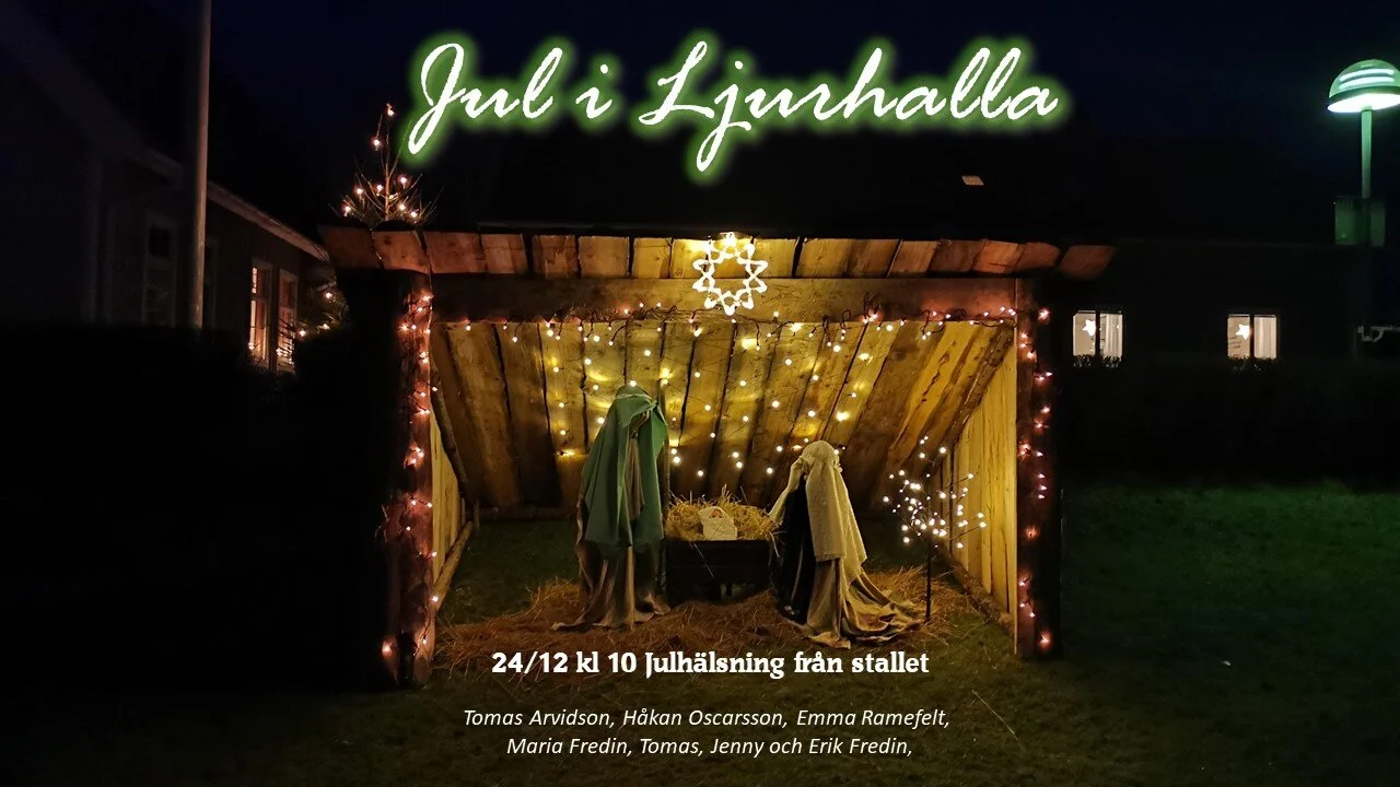 Julhälsning från Stallet Julafton kl 10