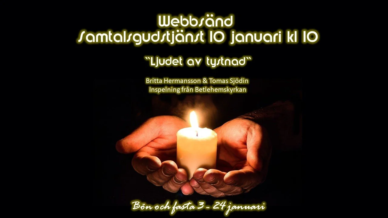 Samtalsgudstjänst 10 jan kl 10
