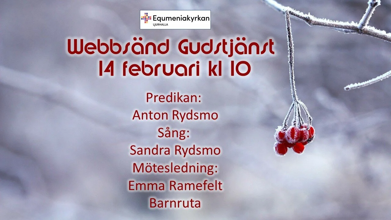 Webbgudstjänst 14 febr kl 10