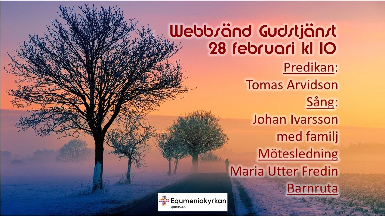 Webbgudstjänst 28 febr kl 10