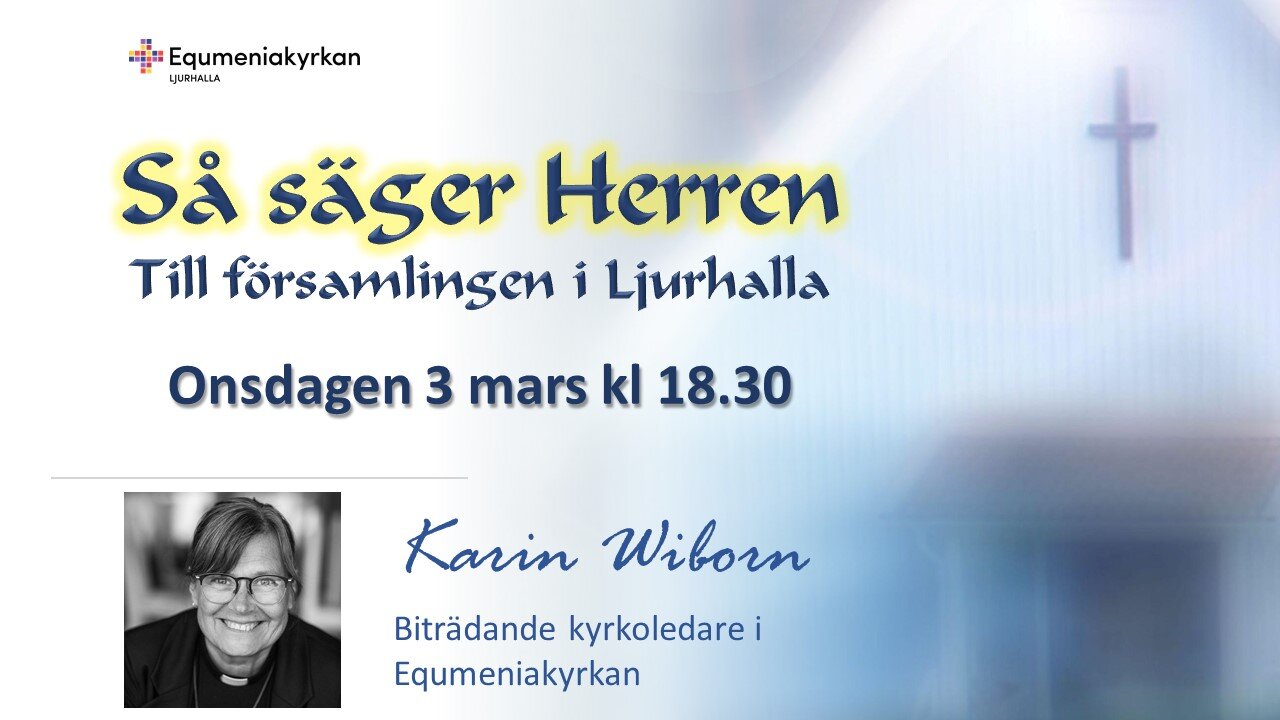 Budskap via Webben 3 mars kl 18.30