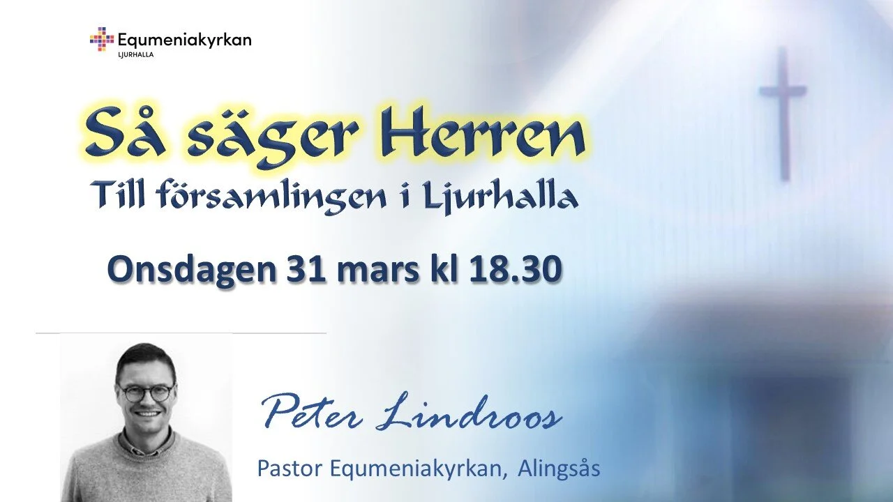 Budskap via webben 31 mars kl 18.30