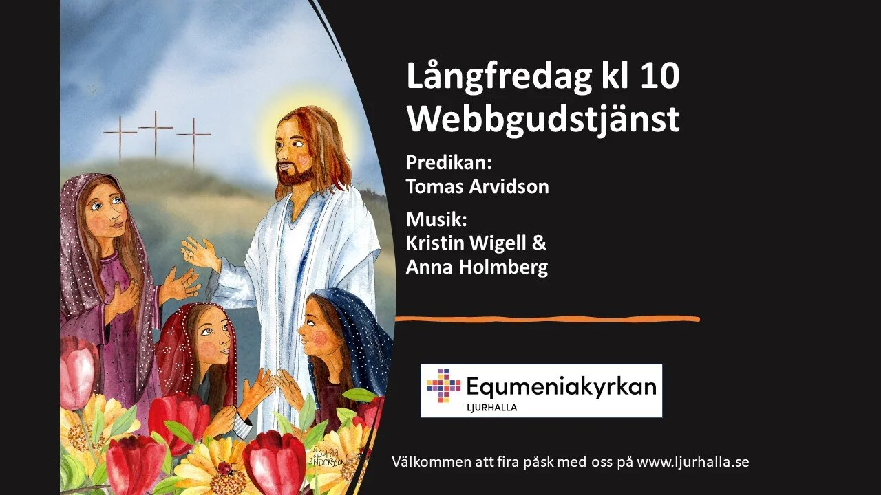 Webbsänd gudstjänst  Långfredag kl 10