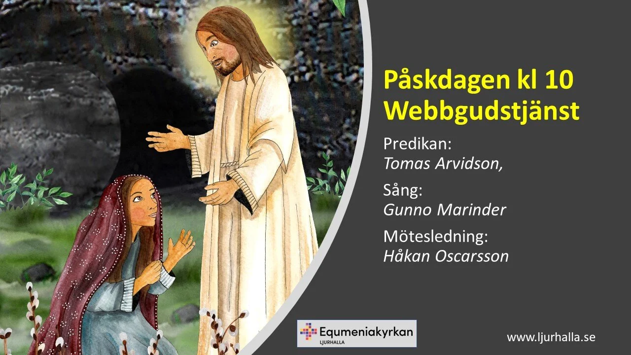 Webbsänd gudstjänst Påskdagen kl 10