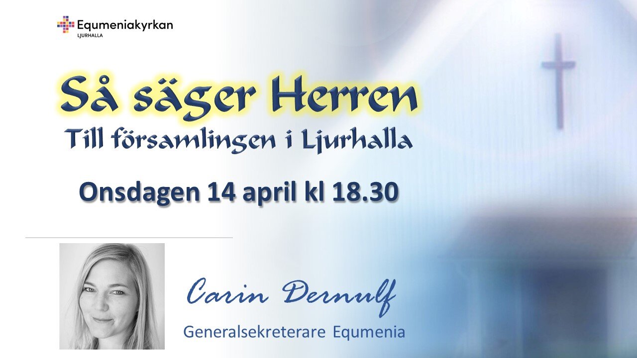 Budskap via webben 14 april kl 18.30