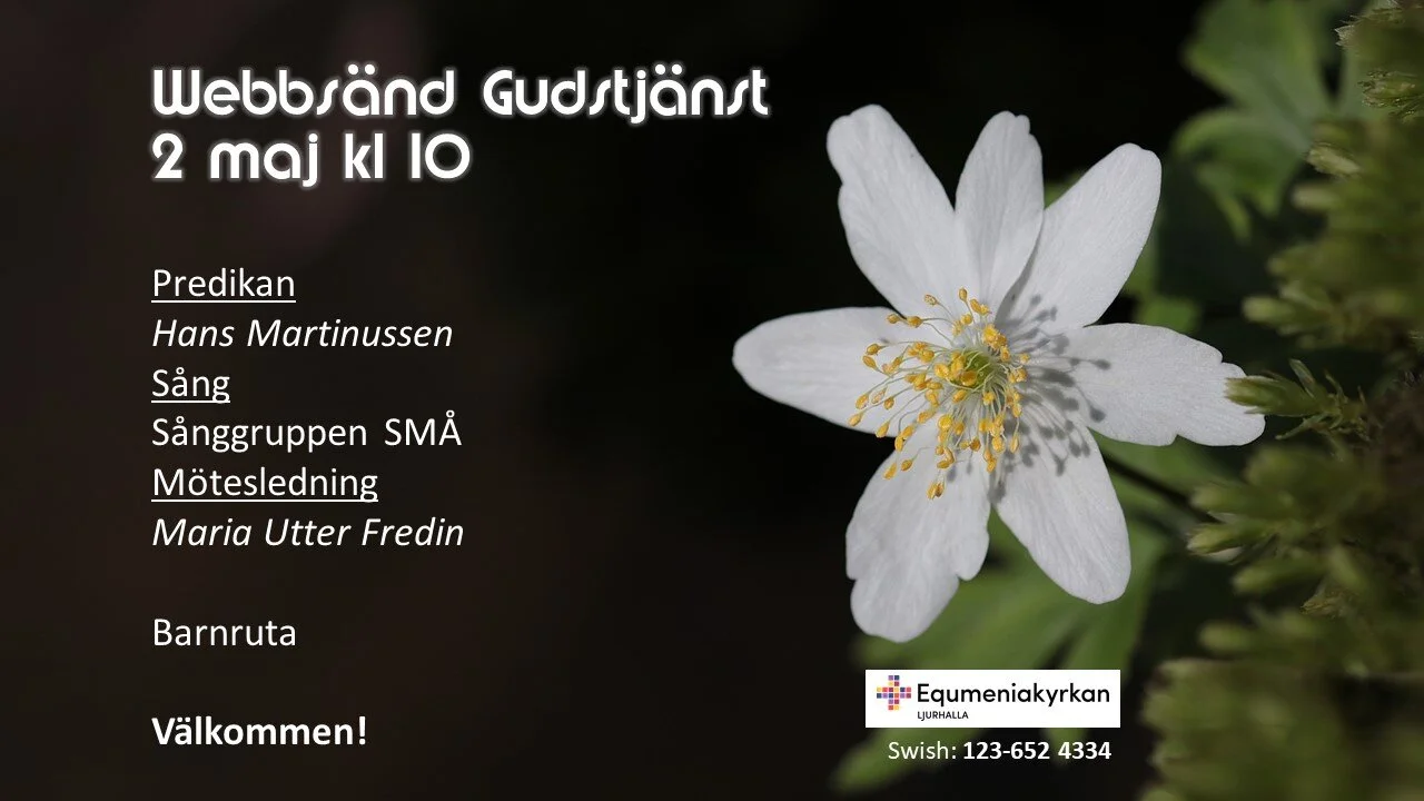 Webbgudstjänst 2 maj kl 10