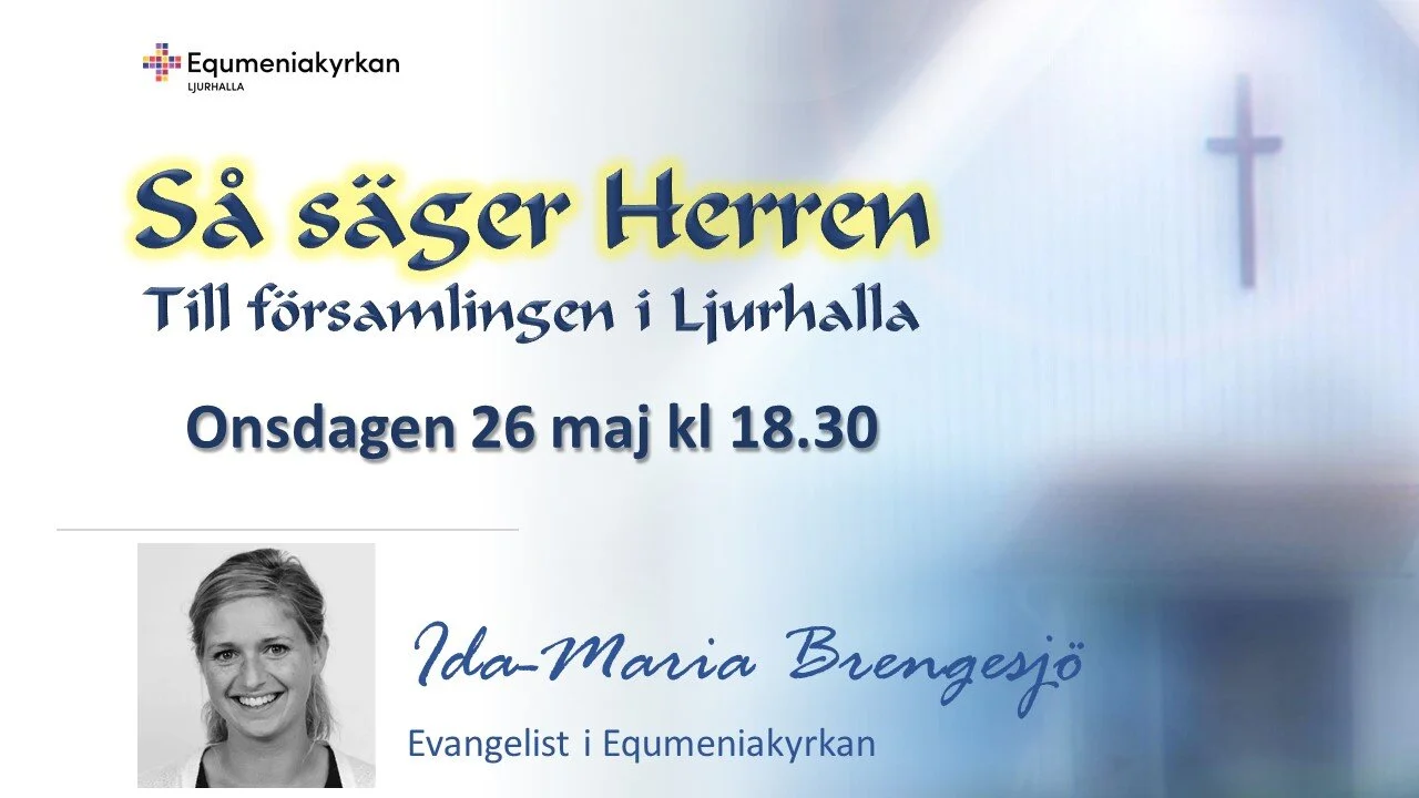Budskap via webben 26 maj kl 18.30