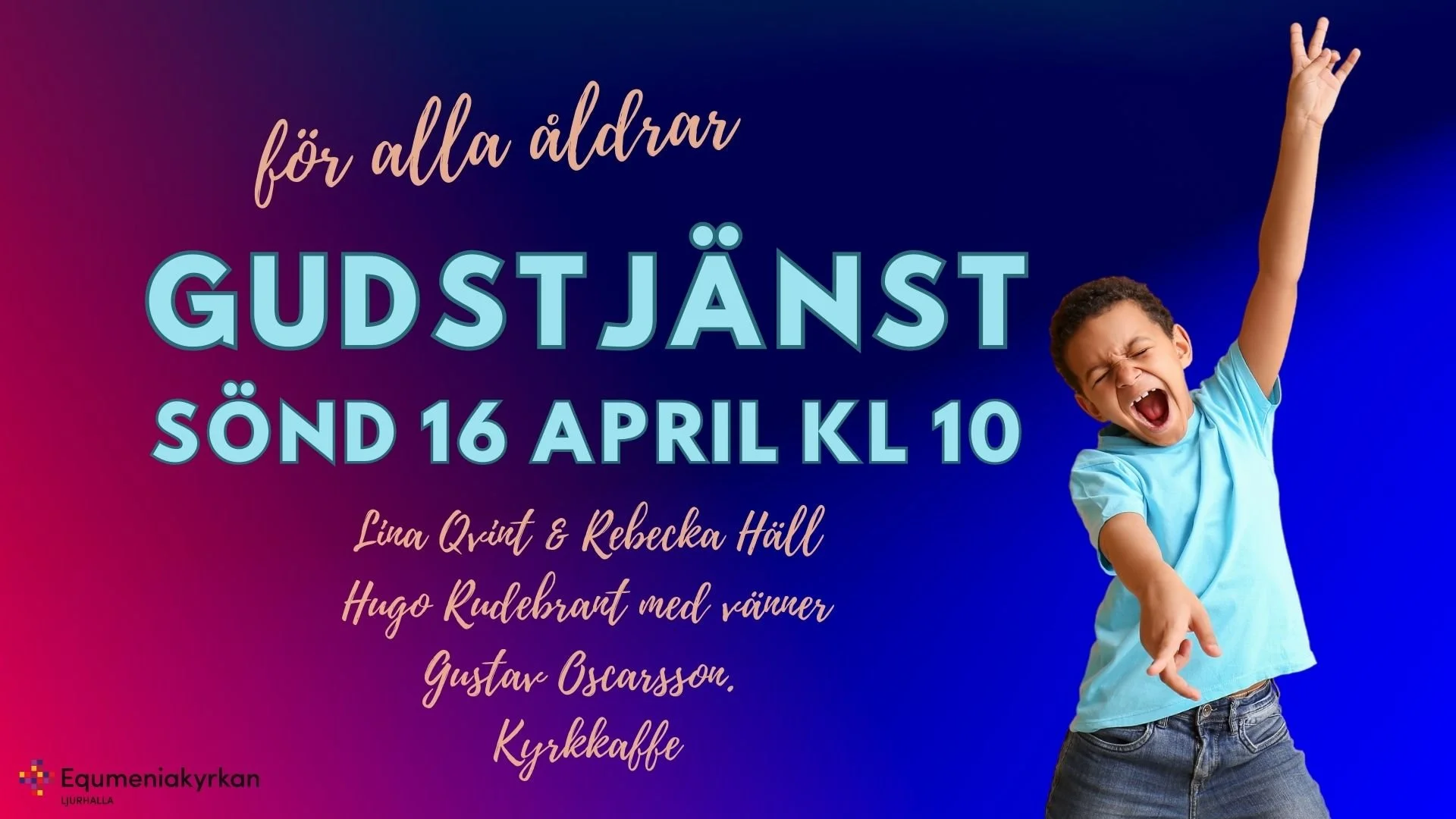 Gudstjänst 16 april