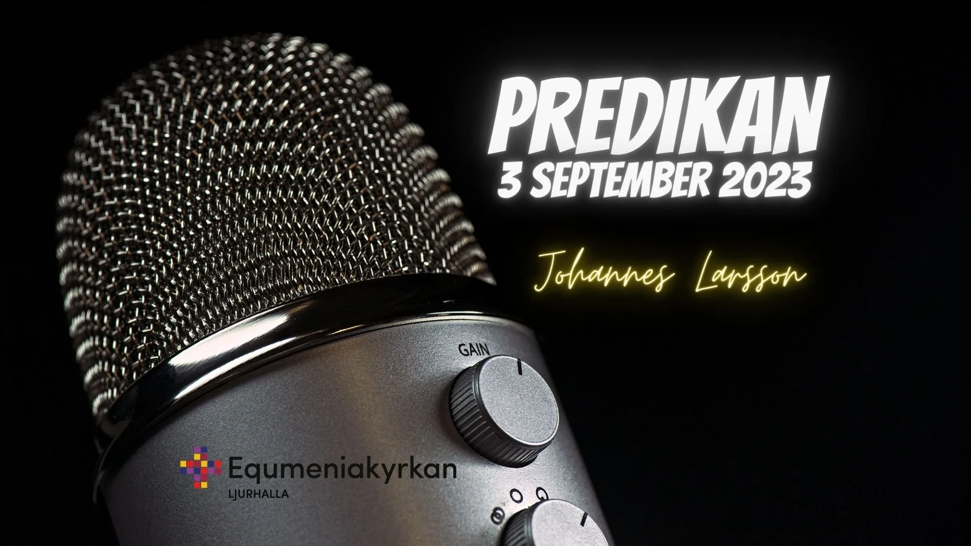 Predikan 3 september