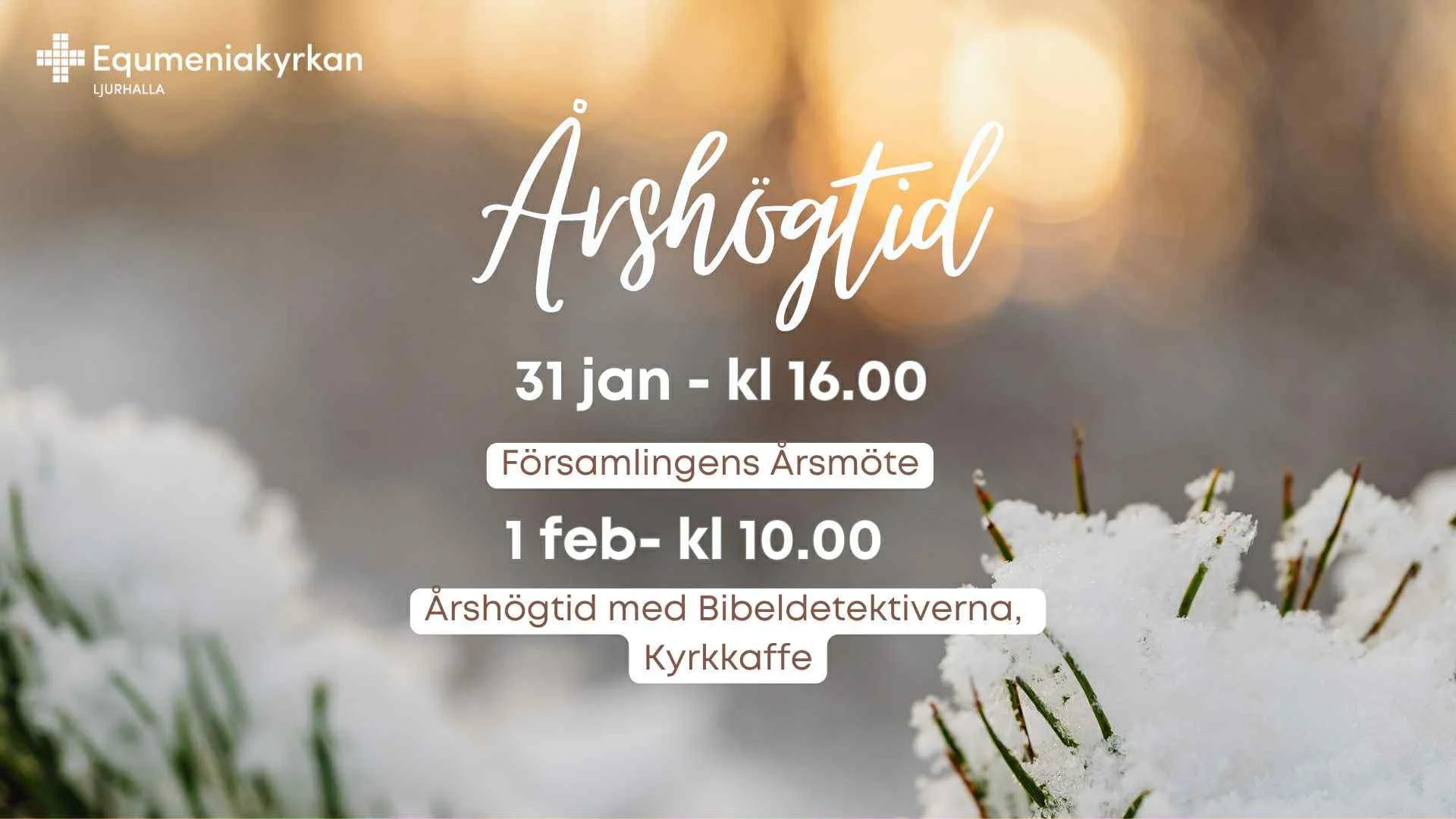 Årshögtid &amp; Gudstjänst