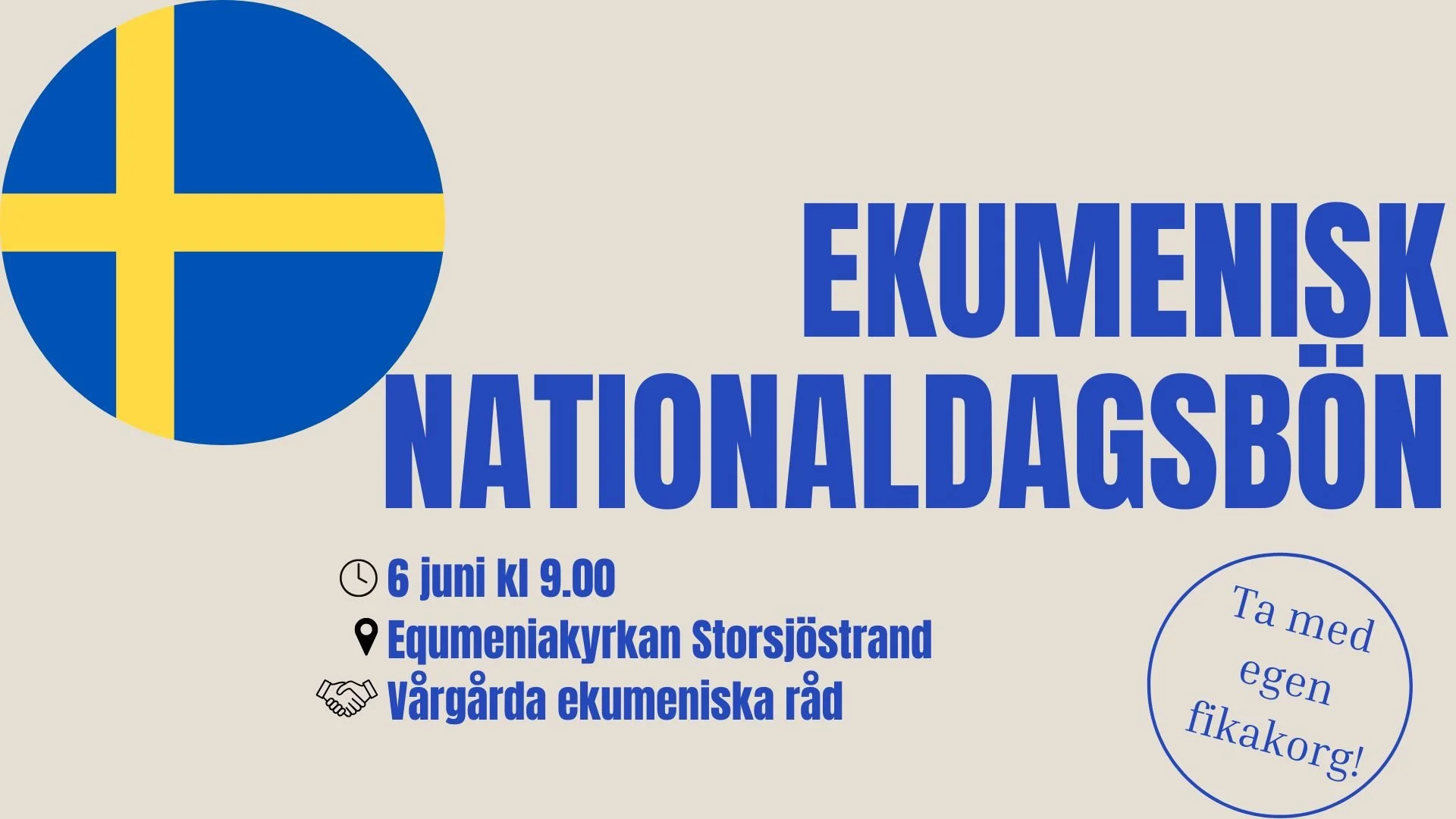 Ekumenisk nationaldagsbön