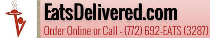 Delivery for the Stuart area available through EatsDelivered.com