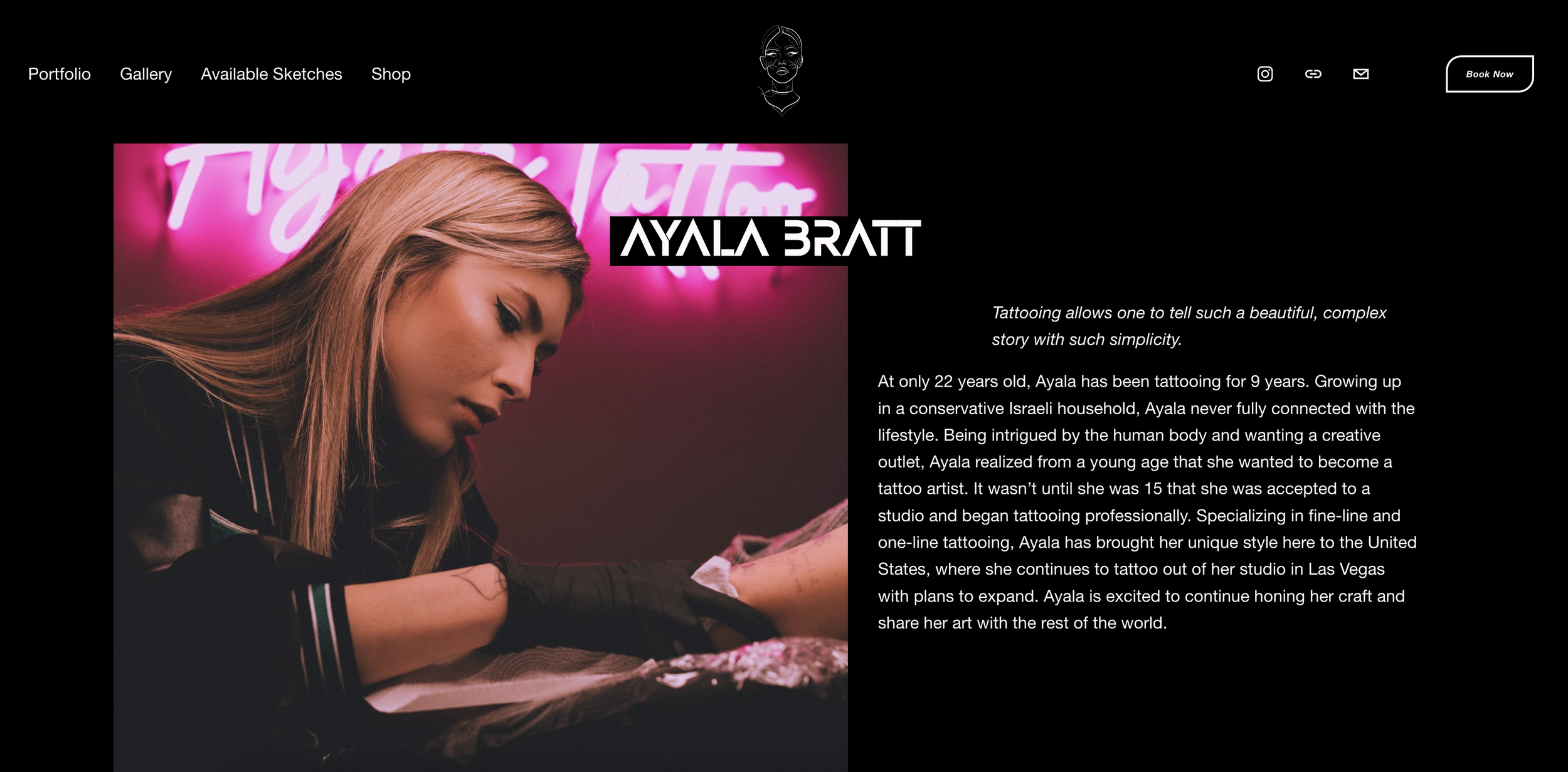  Ayala Tattoo Home Page Bio 