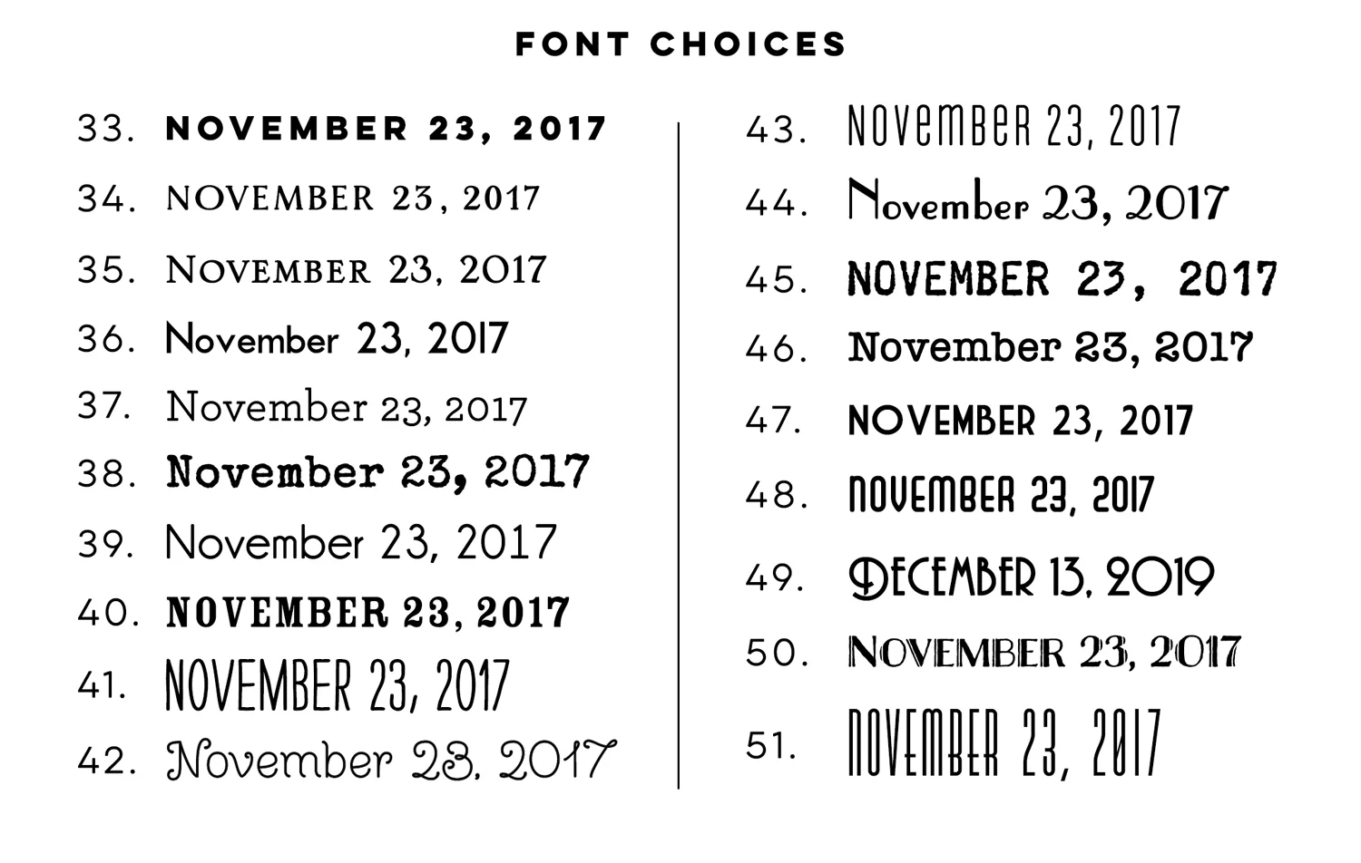 font choices for wedding invitations, save the date, custom stamps, stationery