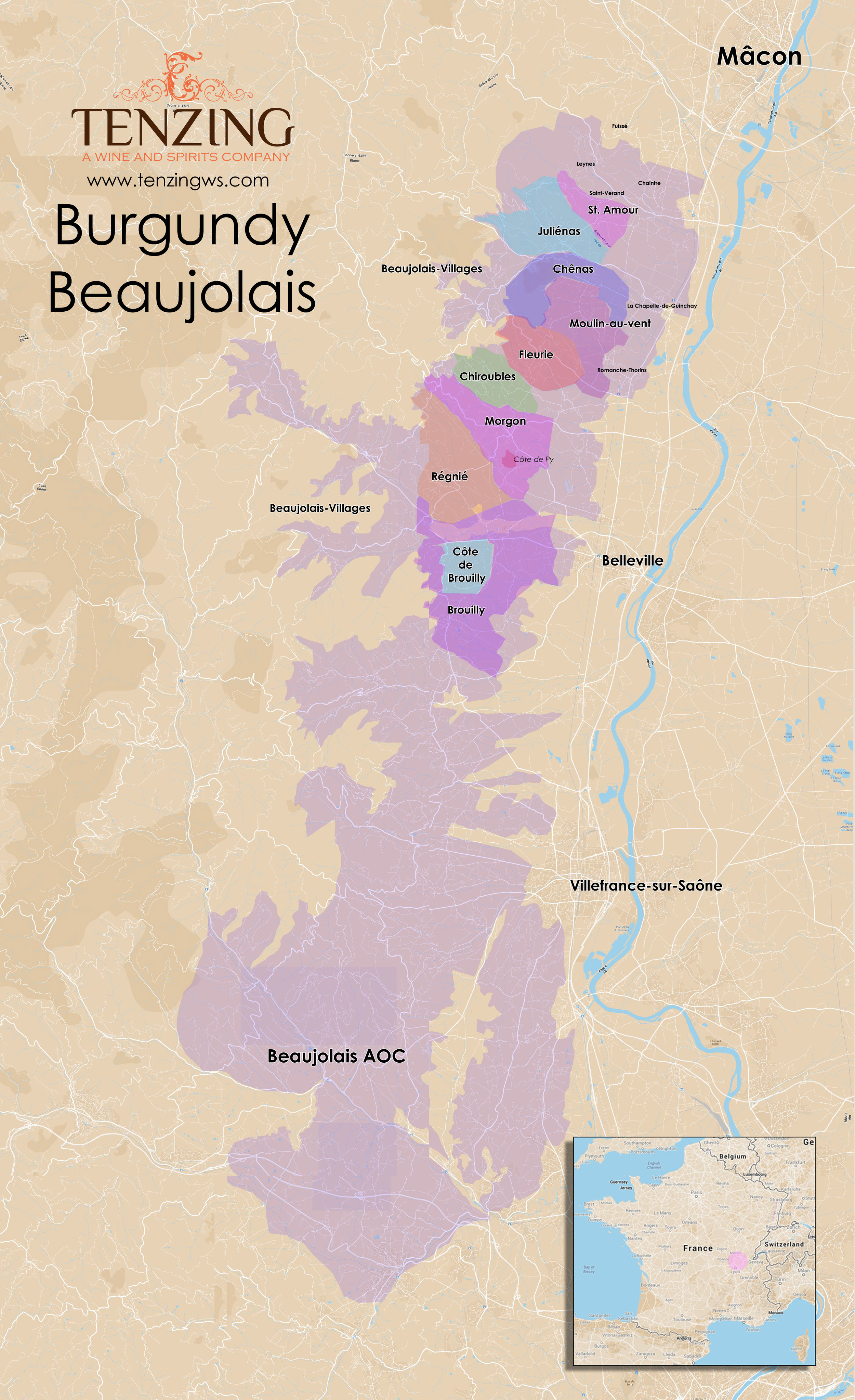 Beaujolais Map