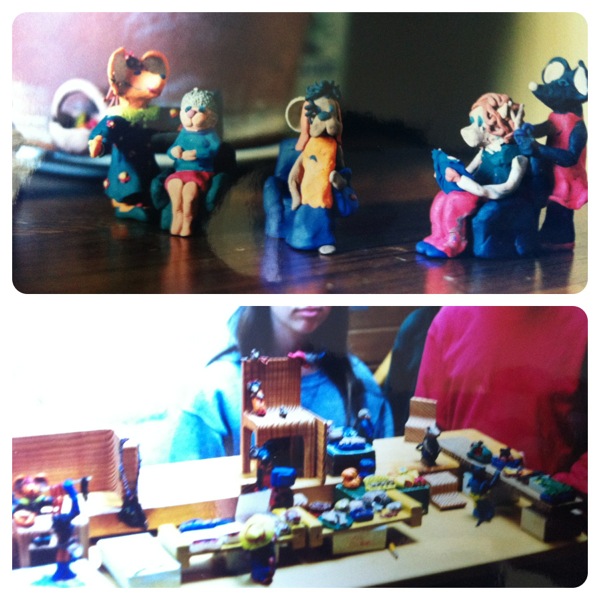 My cousins and I once spent days making this entire village of incredibly detailed plasticine animals.