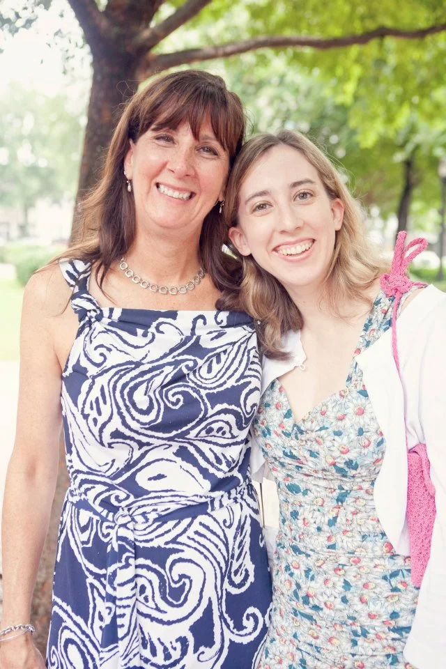 My mom and I at a friend's wedding.