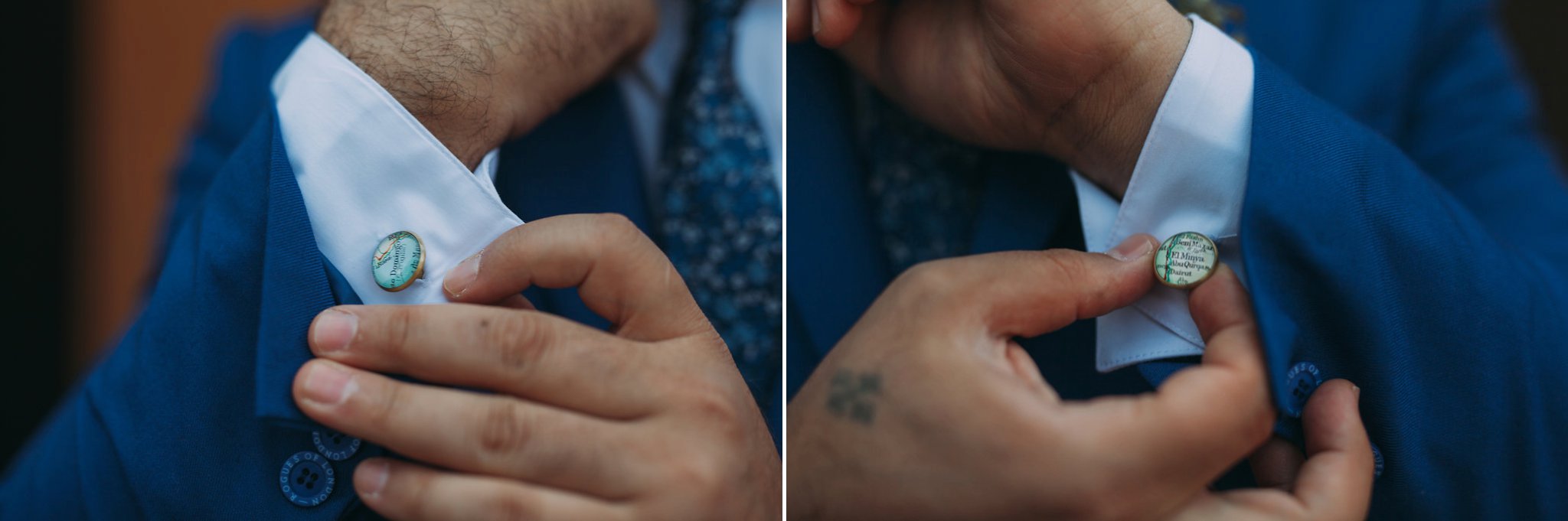 Feminist Wedding Photography Carly Romeo Photography Richmond VA Destination Altadena California Cufflinks Suit Groom