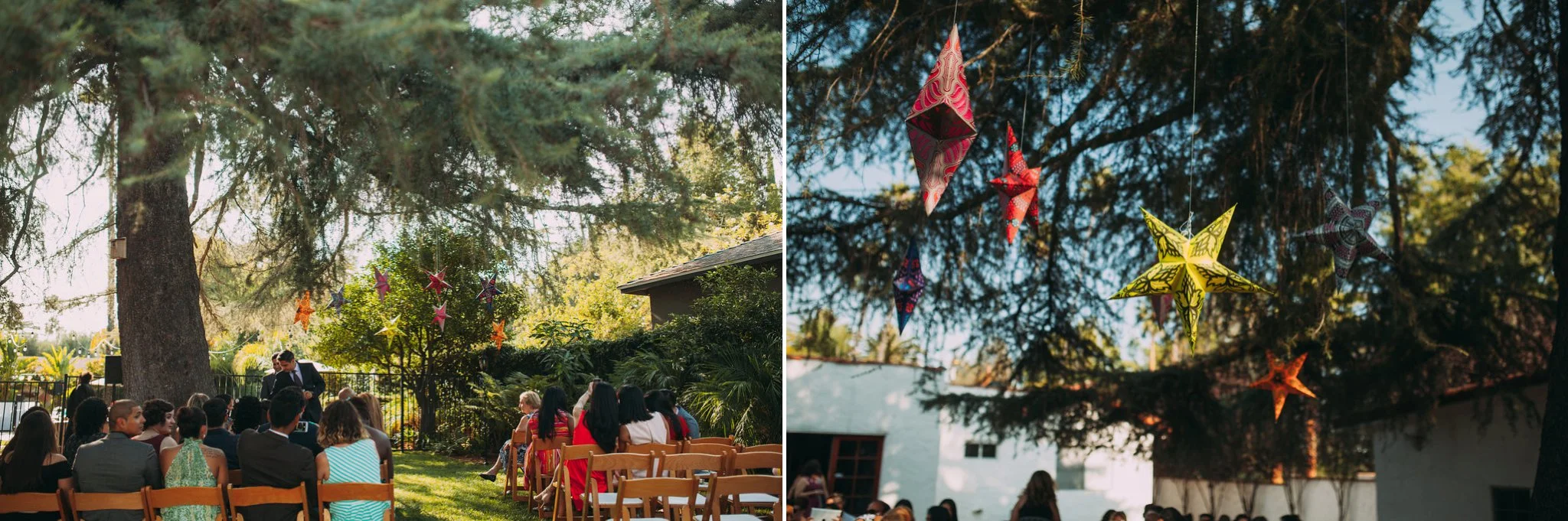 Feminist Wedding Photography Carly Romeo Photography Richmond VA Destination Altadena California Outdoor Ceremony Tree Decoration